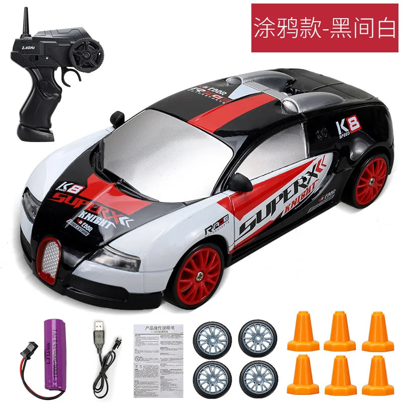 Voiture RC Drift 4x4 Haute Vitesse 2.4G – Modèle AE86/GTR Télécommandé