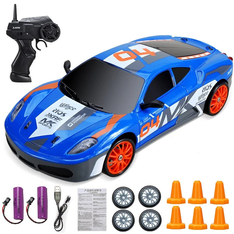 Voiture RC Drift 4x4 Haute Vitesse 2.4G – Modèle AE86/GTR Télécommandé