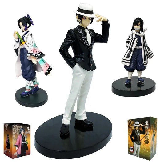 Figurines Demon Slayer – Tanjiro, Nezuko, Zenitsu & Inosuke (15 cm)