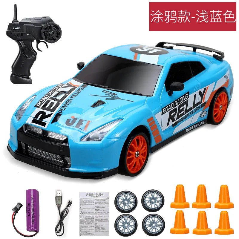 Voiture RC Drift 4x4 Haute Vitesse 2.4G – Modèle AE86/GTR Télécommandé