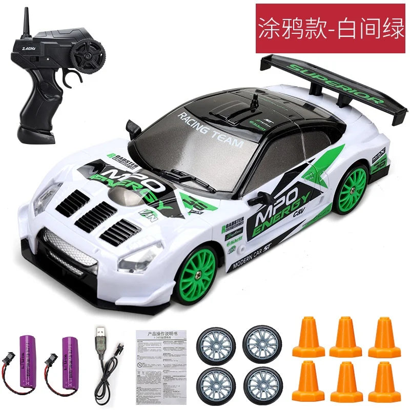 Voiture RC Drift 4x4 Haute Vitesse 2.4G – Modèle AE86/GTR Télécommandé