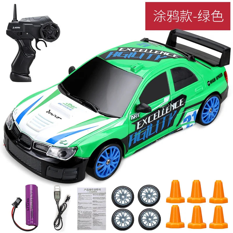 Voiture RC Drift 4x4 Haute Vitesse 2.4G – Modèle AE86/GTR Télécommandé
