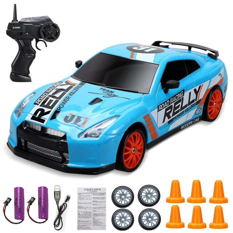 Voiture RC Drift 4x4 Haute Vitesse 2.4G – Modèle AE86/GTR Télécommandé