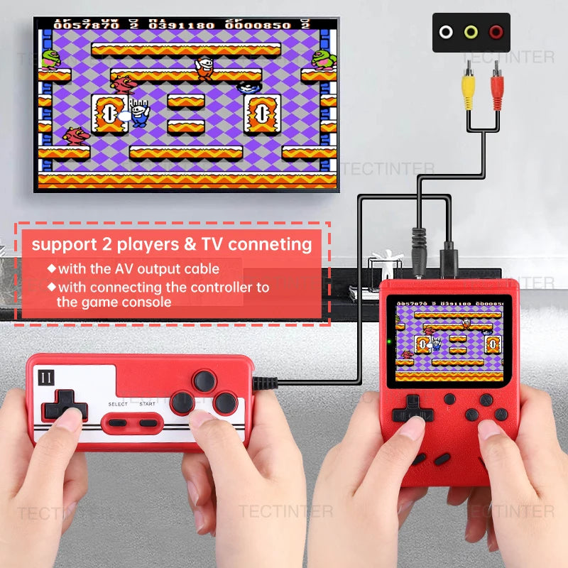 Console de Jeux Rétro Portable 8-Bit – 500 Jeux Intégrés