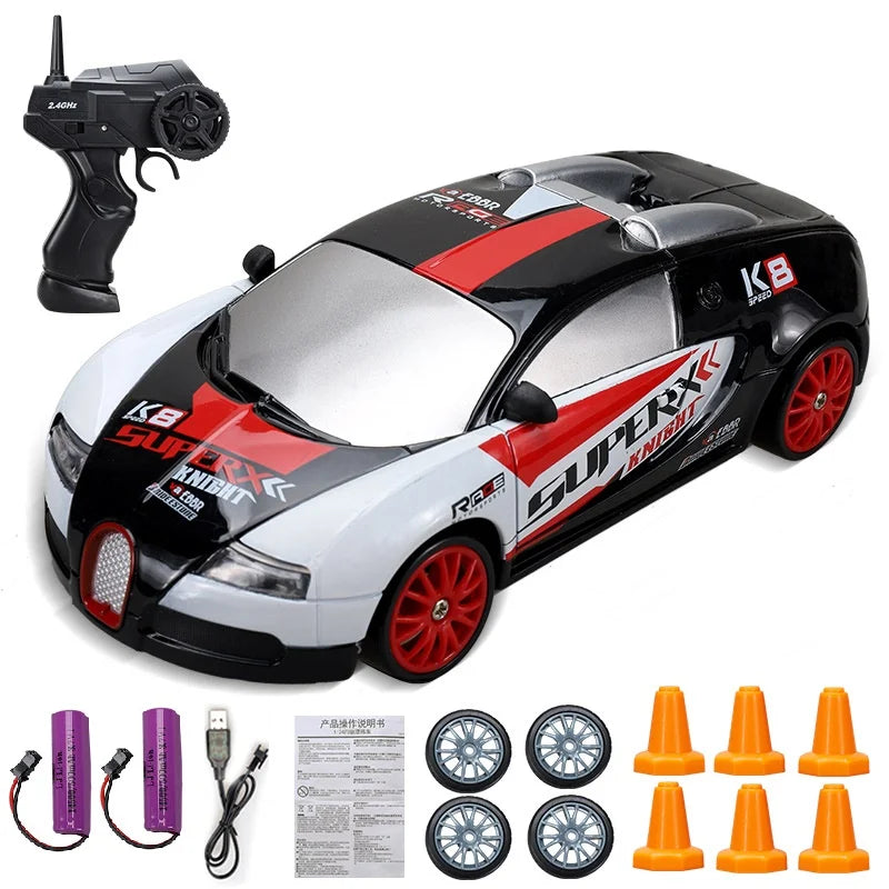 Voiture RC Drift 4x4 Haute Vitesse 2.4G – Modèle AE86/GTR Télécommandé