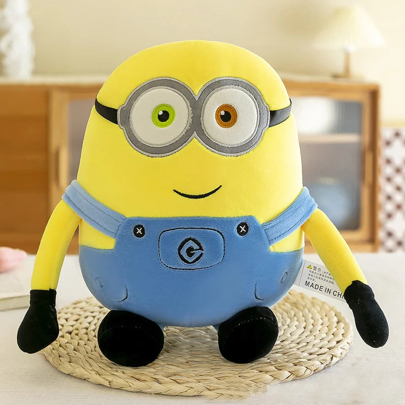 Peluche Minion – Bob & Stuart tout doux en salopette