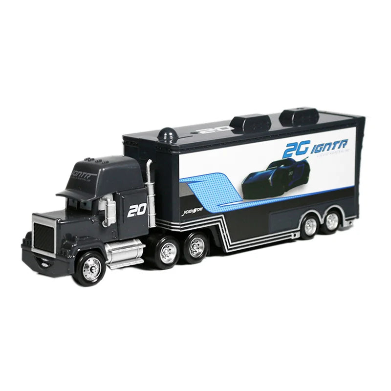 Camion Disney Pixar Cars – Modèle 1:55 (Lightning McQueen, Mack, Jackson Storm)