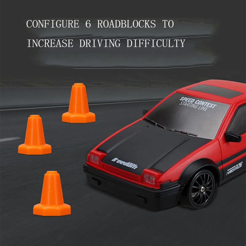 Voiture RC Drift 4x4 Haute Vitesse 2.4G – Modèle AE86/GTR Télécommandé