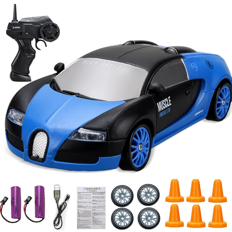 Voiture RC Drift 4x4 Haute Vitesse 2.4G – Modèle AE86/GTR Télécommandé