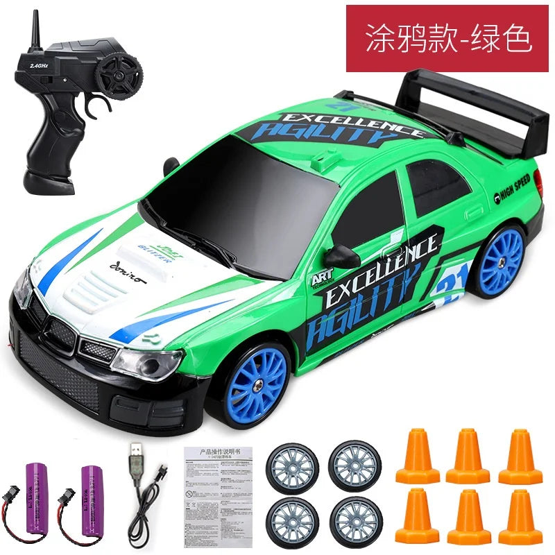 Voiture RC Drift 4x4 Haute Vitesse 2.4G – Modèle AE86/GTR Télécommandé
