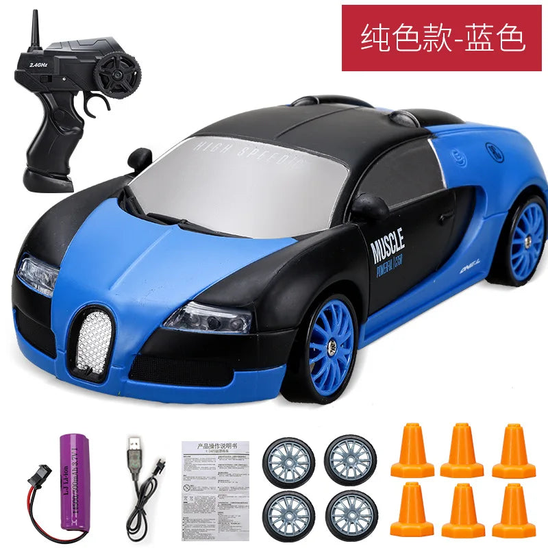 Voiture RC Drift 4x4 Haute Vitesse 2.4G – Modèle AE86/GTR Télécommandé
