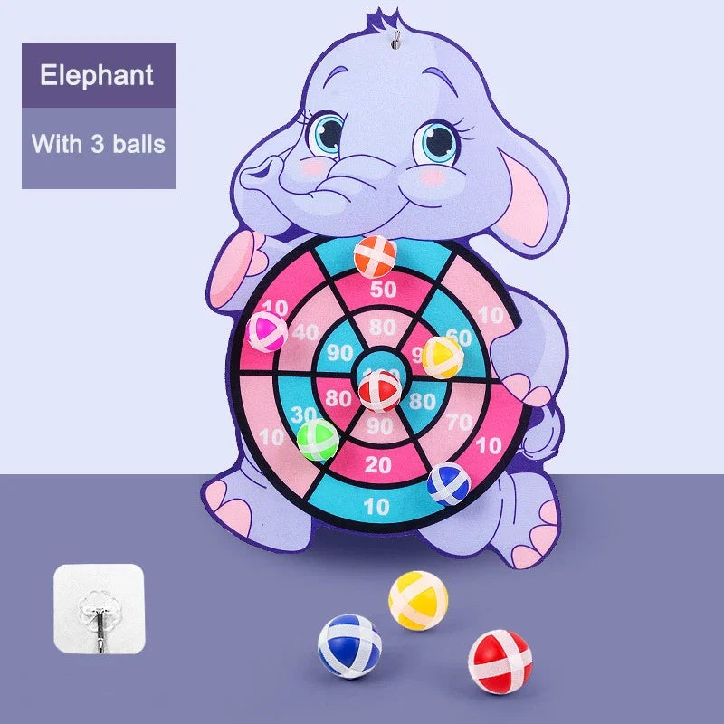 Jeu de Fléchettes Éducatif pour Enfants – Cible en Tissu avec Balles Velcro