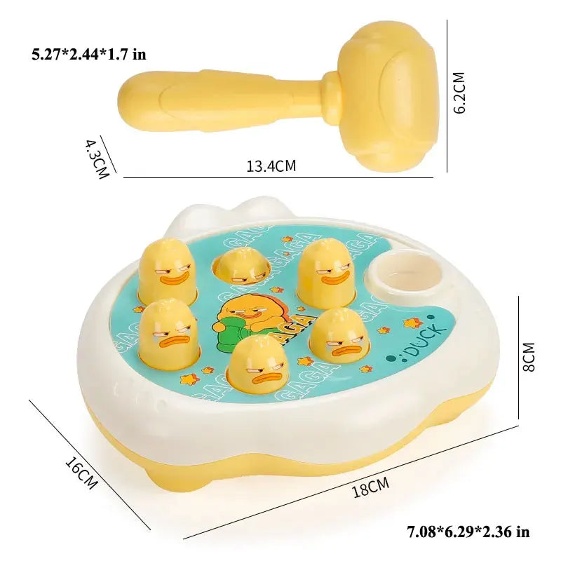 Jeu d’Éveil Montessori avec Marteau – Canard, Grenouille ou Cochon