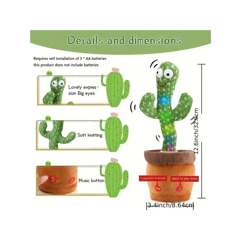 Cactus Dansant et Parlant – Jouet Interactif Musical