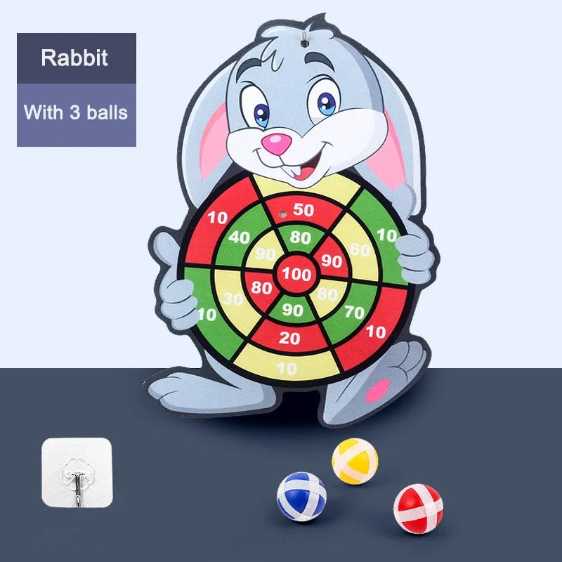 Jeu de Fléchettes Éducatif pour Enfants – Cible en Tissu avec Balles Velcro