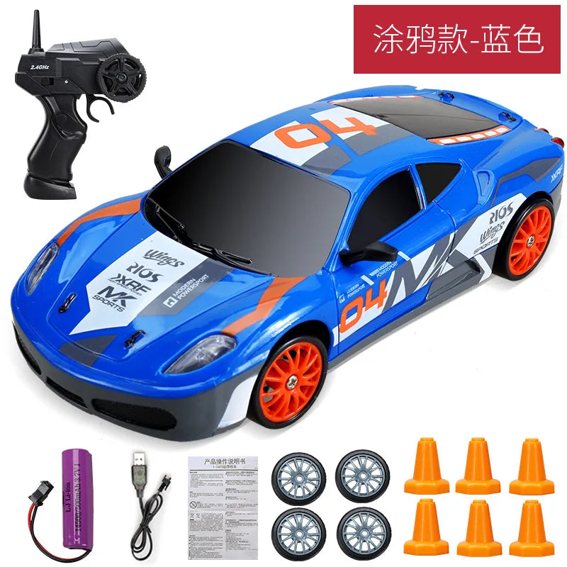 Voiture RC Drift 4x4 Haute Vitesse 2.4G – Modèle AE86/GTR Télécommandé