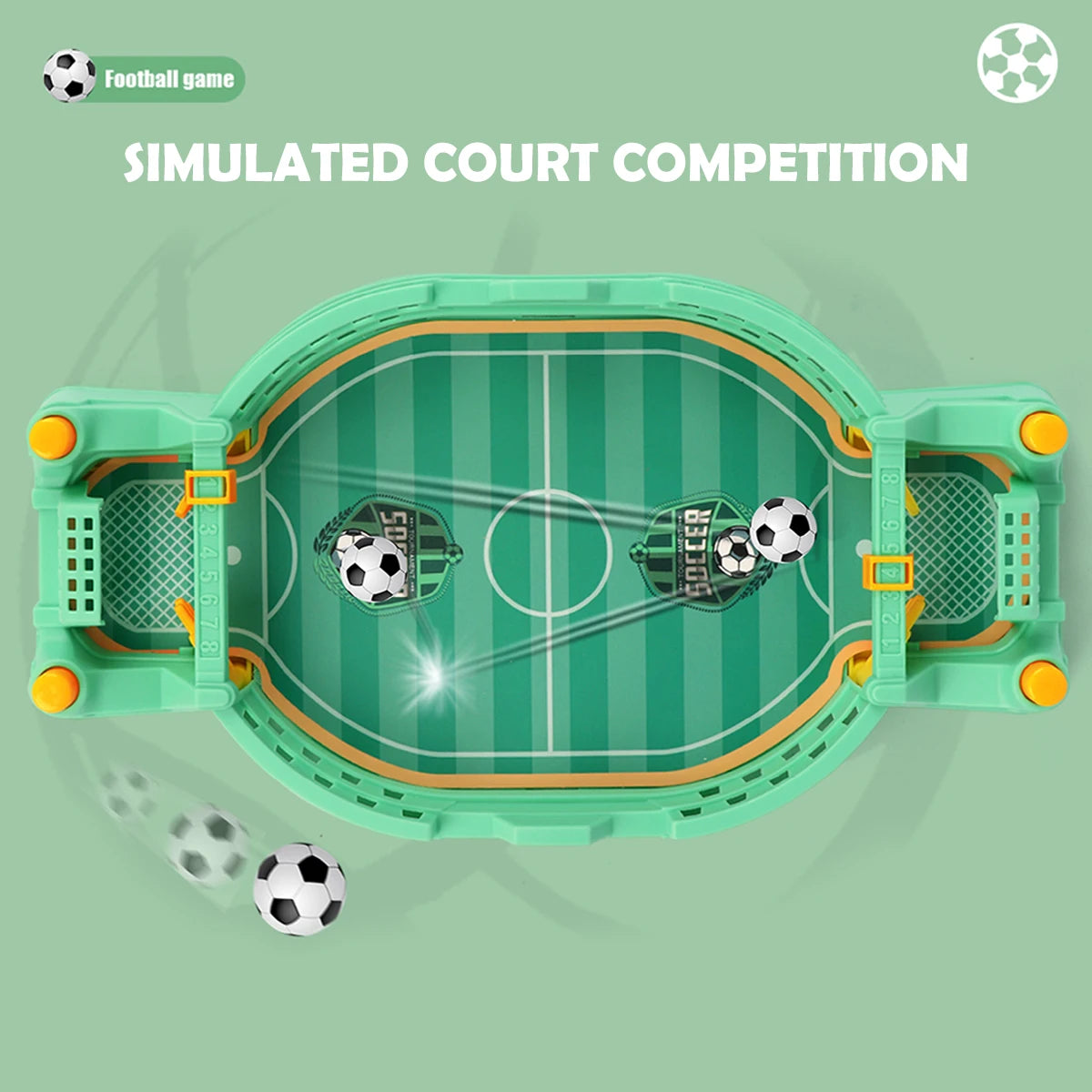 Mini Jeu de Football de Table – Jeu de Société Sportif et Familial