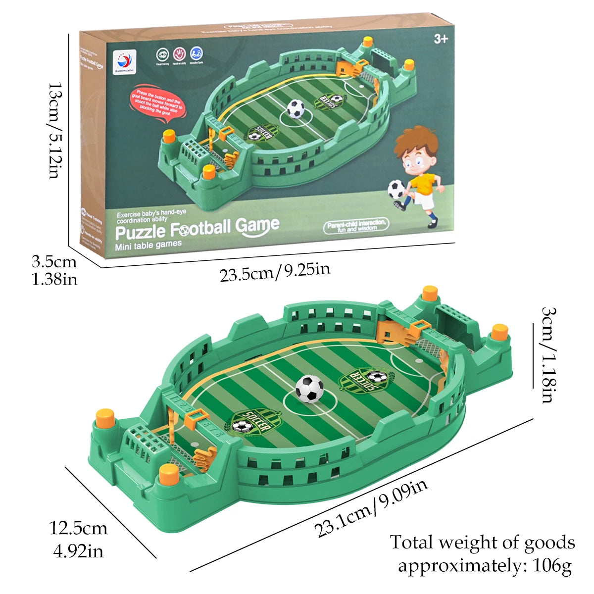 Mini Jeu de Football de Table – Jeu de Société Sportif et Familial