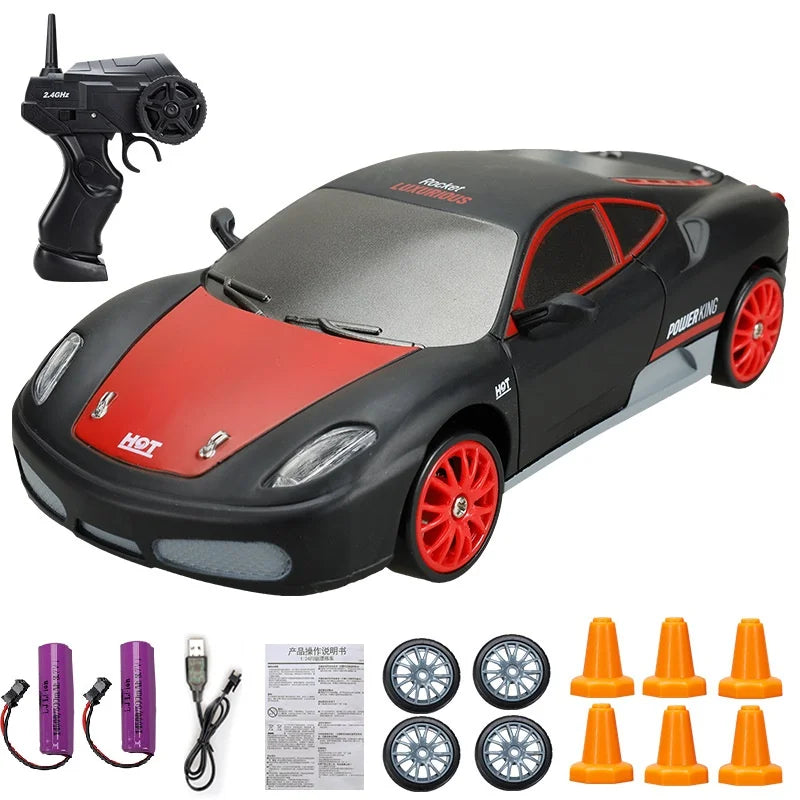 Voiture RC Drift 4x4 Haute Vitesse 2.4G – Modèle AE86/GTR Télécommandé