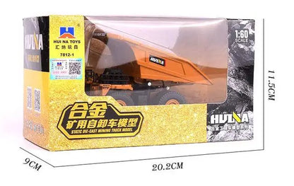 Véhicule de Chantier Métallique 1:60 – Mini Modèle Réaliste en Alliage