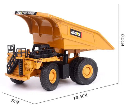 Véhicule de Chantier Métallique 1:60 – Mini Modèle Réaliste en Alliage