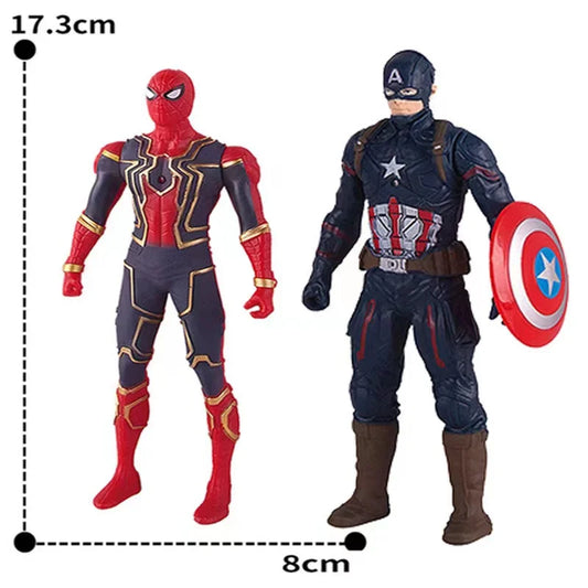 Figurine Marvel 17 cm – Spiderman, Iron Man ou Captain America Lumineuse