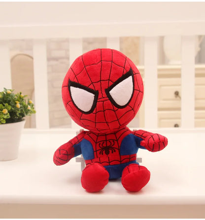 Peluche Héros Marvel 27 cm – Spiderman, Iron Man ou Captain America