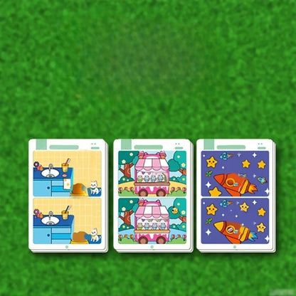 Jeu Éducatif d’Observation et de Concentration – Feuilles Réutilisables Effaçables