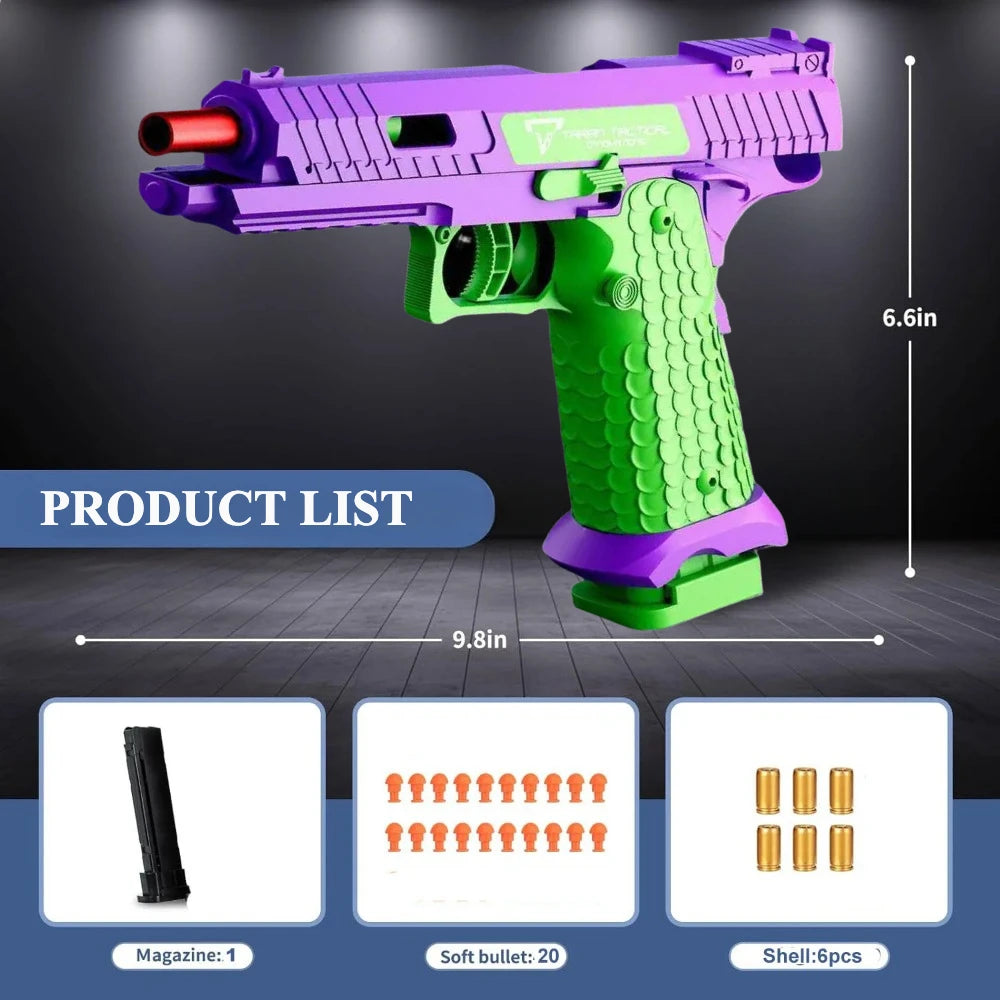 Pistolet Jouet SIG17 à Douilles Éjectables – Modèle Réaliste pour Enfants