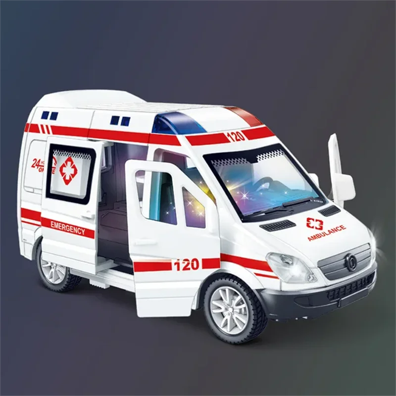 Mini Voiture Métal 1:32 – Police, Pompier ou Ambulance