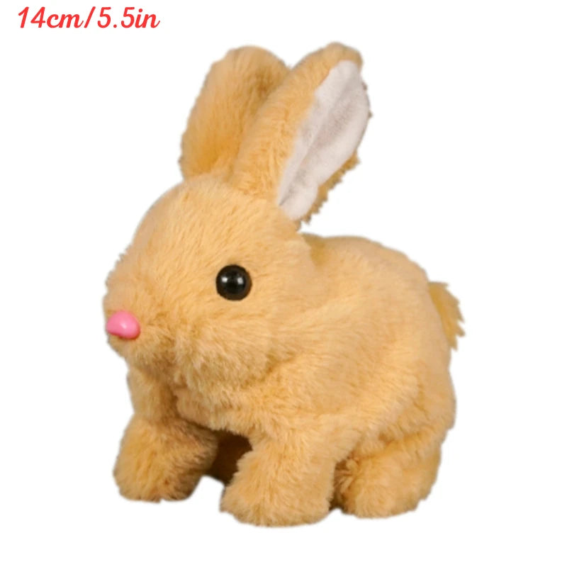 Lapin Interactif Électrique – Peluche qui Marche et Remue les Oreilles