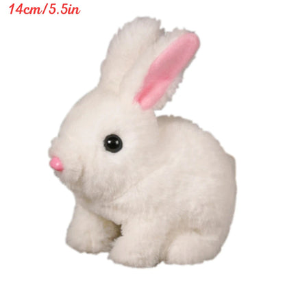 Lapin Interactif Électrique – Peluche qui Marche et Remue les Oreilles