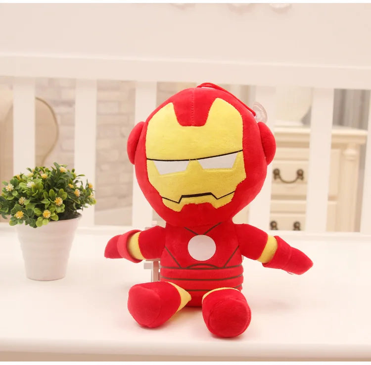 Peluche Héros Marvel 27 cm – Spiderman, Iron Man ou Captain America