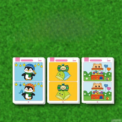 Jeu Éducatif d’Observation et de Concentration – Feuilles Réutilisables Effaçables