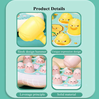 Jeu d’Éveil Montessori avec Marteau – Canard, Grenouille ou Cochon