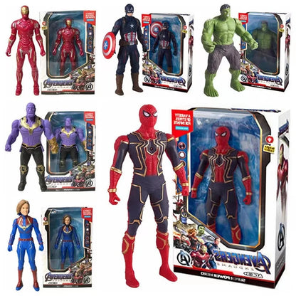 Figurine Marvel 17 cm – Spiderman, Iron Man ou Captain America Lumineuse