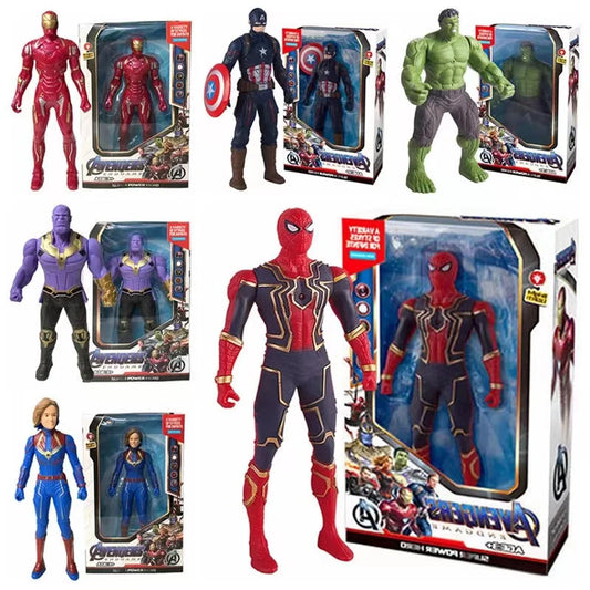 Figurine Marvel 17 cm – Spiderman, Iron Man ou Captain America Lumineuse
