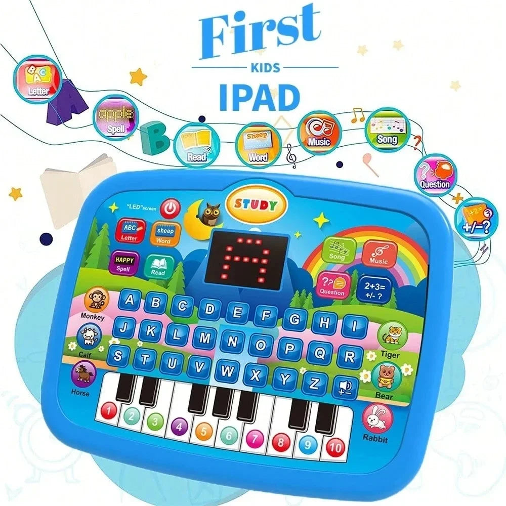 Tablette Éducative LED pour Enfants ( Anglais)– Apprentissage des Lettres, Chiffres et Musique