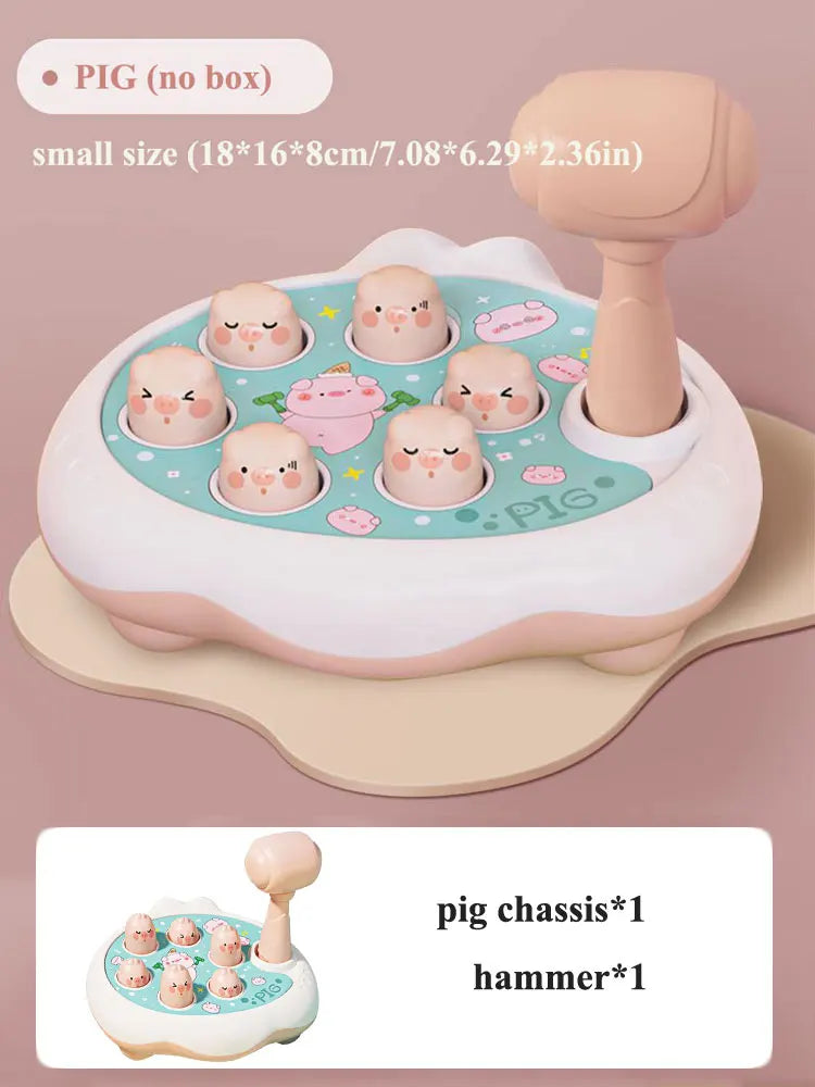 Jeu d’Éveil Montessori avec Marteau – Canard, Grenouille ou Cochon