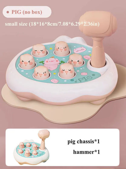 Jeu d’Éveil Montessori avec Marteau – Canard, Grenouille ou Cochon