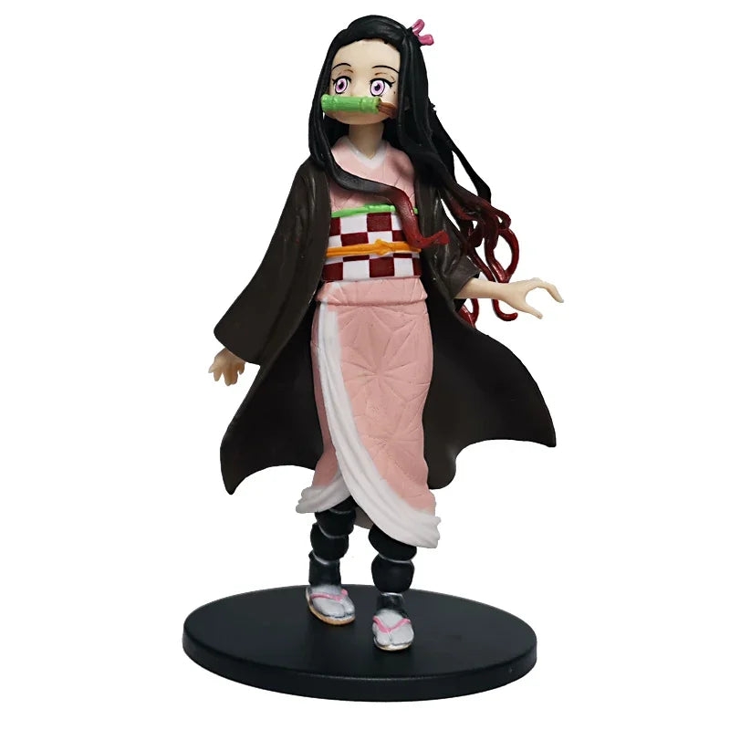 Figurines Demon Slayer – Tanjiro, Nezuko, Zenitsu & Inosuke (15 cm)