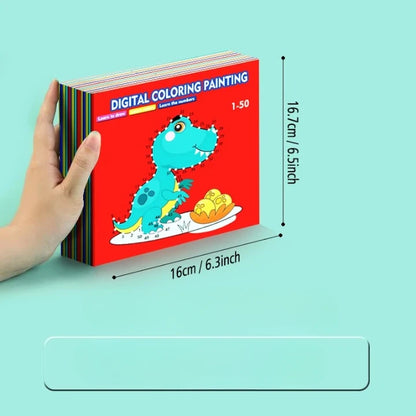 Livre de Dessin et d’Apprentissage – Cahier de Gribouillage et de Chiffres pour Enfants