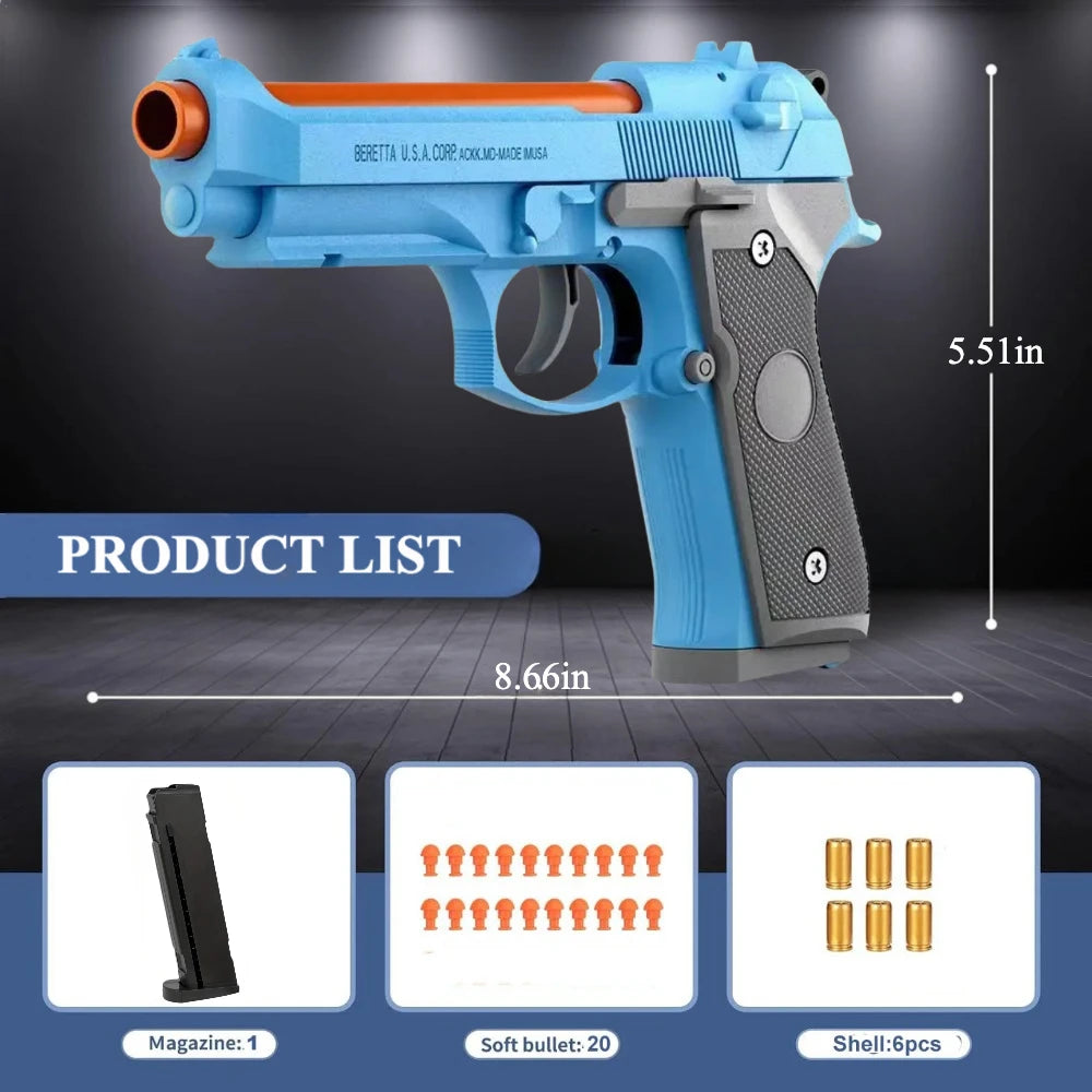 Pistolet Jouet SIG17 à Douilles Éjectables – Modèle Réaliste pour Enfants