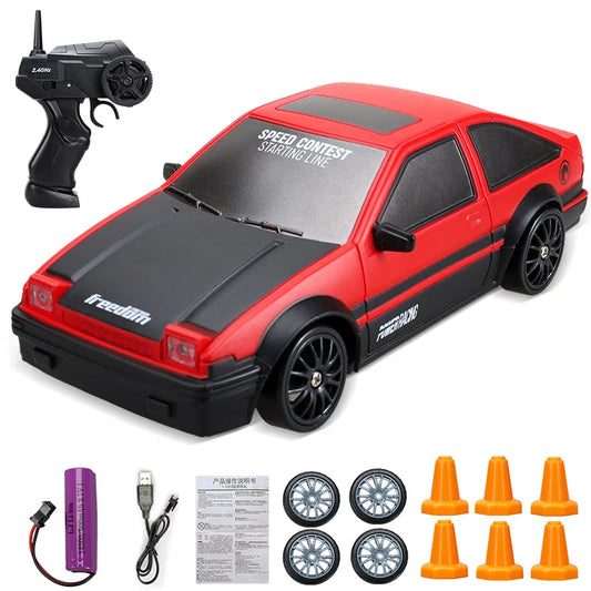Voiture RC Drift 4x4 Haute Vitesse 2.4G – Modèle AE86/GTR Télécommandé