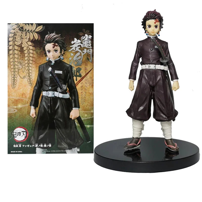 Figurines Demon Slayer – Tanjiro, Nezuko, Zenitsu & Inosuke (15 cm)