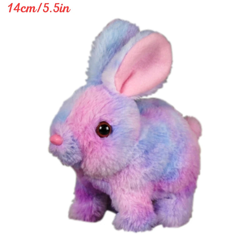 Lapin Interactif Électrique – Peluche qui Marche et Remue les Oreilles