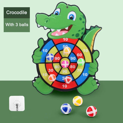 Jeu de Fléchettes Éducatif pour Enfants – Cible en Tissu avec Balles Velcro