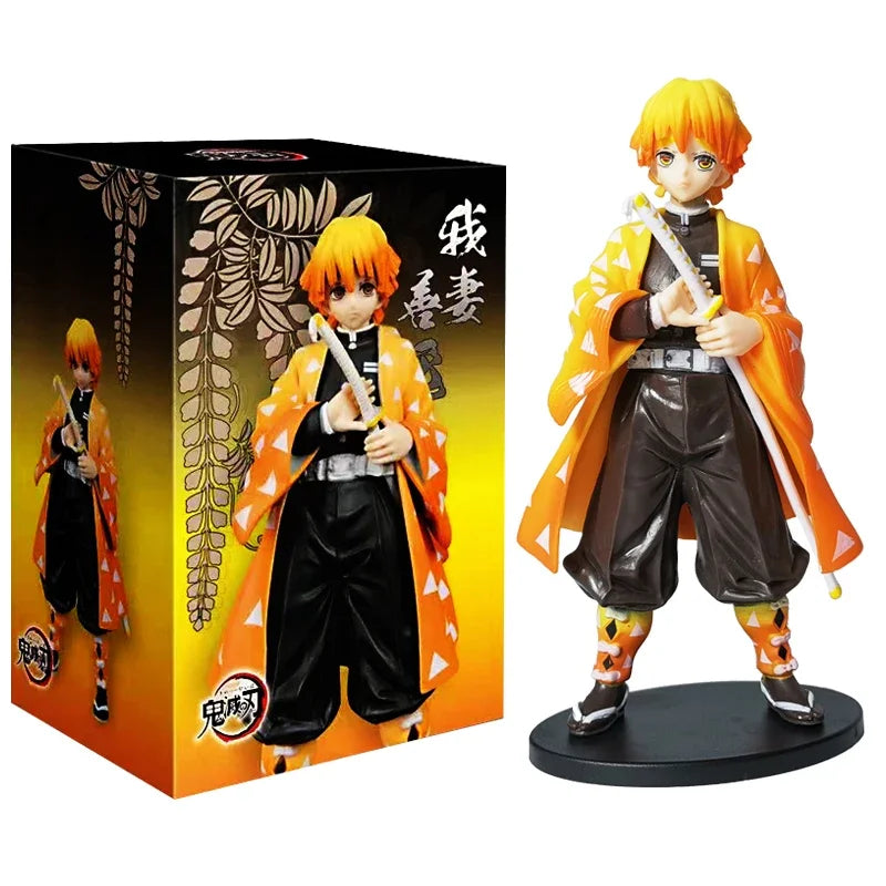 Figurines Demon Slayer – Tanjiro, Nezuko, Zenitsu & Inosuke (15 cm)