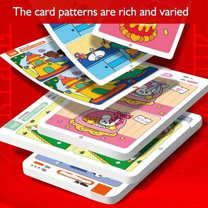 Jeu Éducatif d’Observation et de Concentration – Feuilles Réutilisables Effaçables