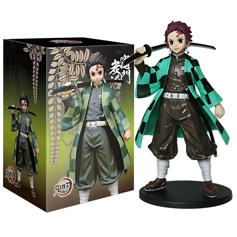 Figurines Demon Slayer – Tanjiro, Nezuko, Zenitsu & Inosuke (15 cm)